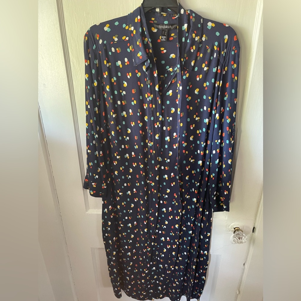 Long Tall Sally, size 14, Colorful geometric pattern Dress, only worn 2 times
